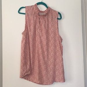 LOFT-Pink Flower Blouse